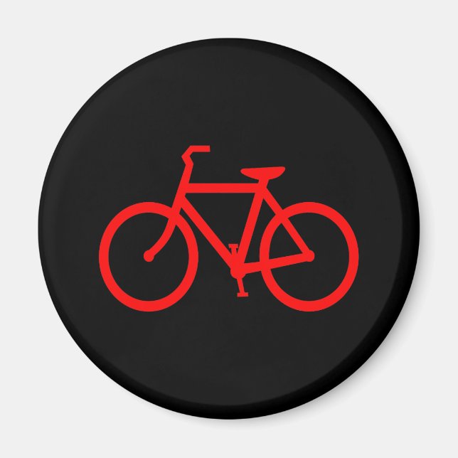 Red Bike Magnet (Front)