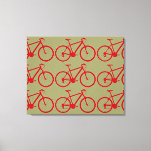 red bikes decor walls