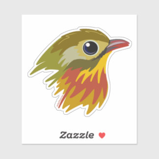 Red-Billed Leiothrix Bird—simplified
