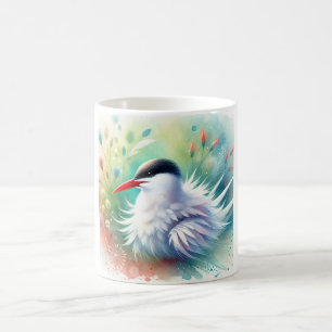 Red billed Tern 051024AREF124 - Watercolor Coffee Mug