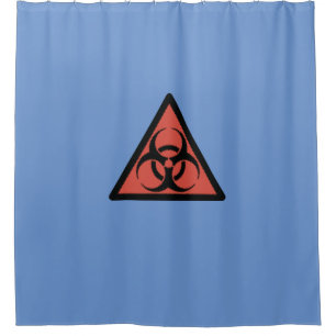 Red biohazard sign