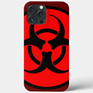 Red Biohazard Symbol iPhone 13 Pro Max Case
