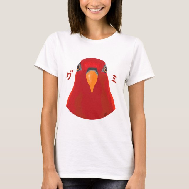 Red birb “GUMI” T-Shirt (Front)