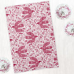 Red Bird Art Kitchen Towel<br><div class="desc">Red and white doves for peace. Original art by Nic Squirrell.</div>