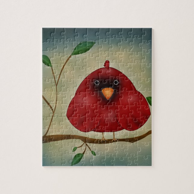 Red Bird Cardinal Jigsaw Puzzle (Vertical)