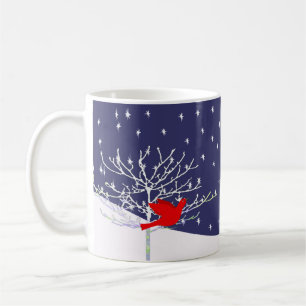 Red Bird Christmas Mug -