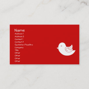 Red BIrd Fly Business Card