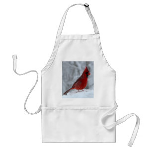 Red Bird in the Snow Standard Apron