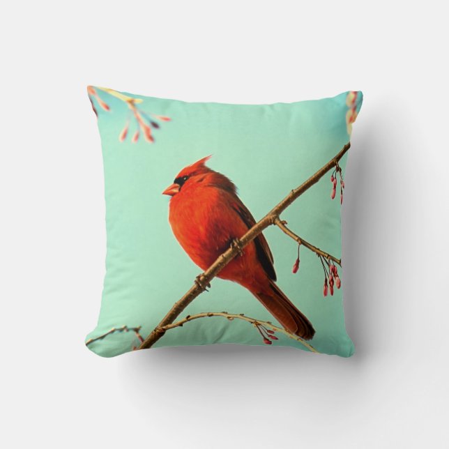 Red Bird Pillow (Front)