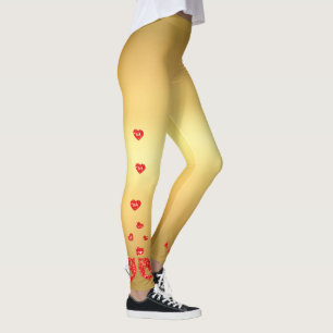 Red Birds Leggings