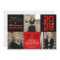 Red & Black 3 Photo Graduation Invitation