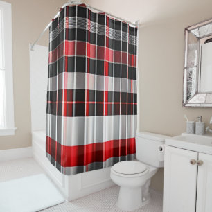 Red Black Abstract Plaid Popular Collection