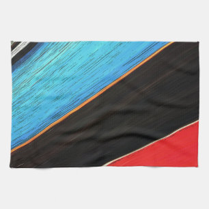 Red Black And Blue 312 Kitchen Towel