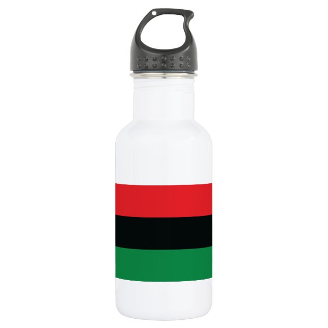 Red, Black and Green Flag 532 Ml Water Bottle (Front)