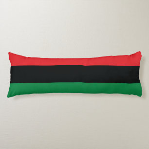 Red, Black and Green Flag Body Pillow