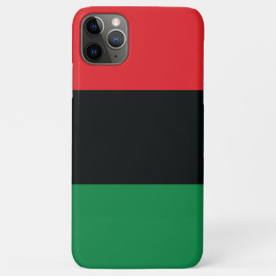 Red, Black and Green Flag iPhone 11 Pro Max Case