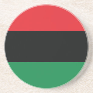Red, Black and Green Flag Coaster