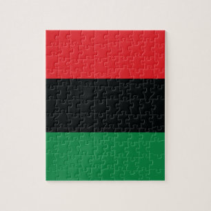 Red, Black and Green Flag Jigsaw Puzzle