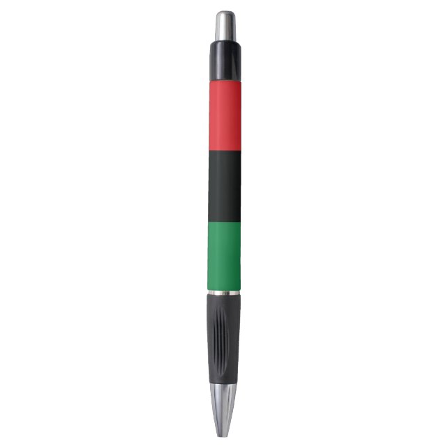 Red, Black and Green Flag Pen (Front Vertical)