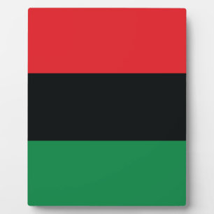 Red, Black and Green Flag Plaque