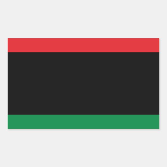 Red Black and Green Flag Sticker (Front)