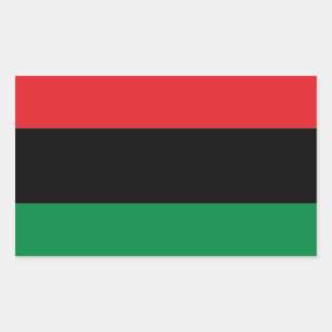 Red Black and Green Flag Sticker
