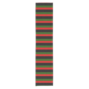 Red, Black and Green  Short Table Runner