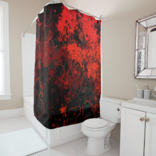 Red, Black and Grey Marble Abstract