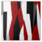 Red black and white abstract
