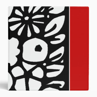 RED,BLACK AND WHITE BINDER