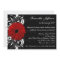Red, Black and White Gerbera Daisy 40th Birthday