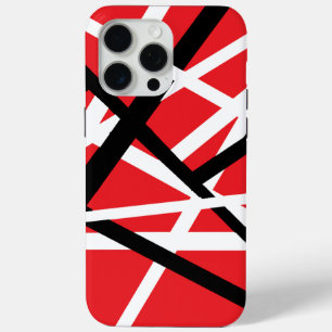 red, black, and white graphic iPhone 15 pro max case