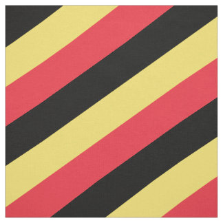 Red, black and yellow striped pattern fabric