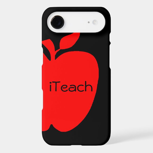 Red & Black Apple Teacher's iPhone 5 Case (Back)