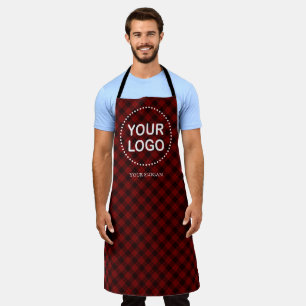 Red Black Buffalo Your Logo Custom Apron