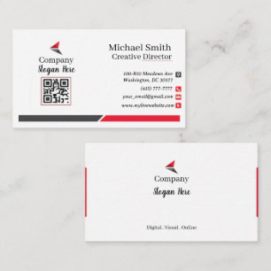 Red & Black Business Cards 3 Pack of 100