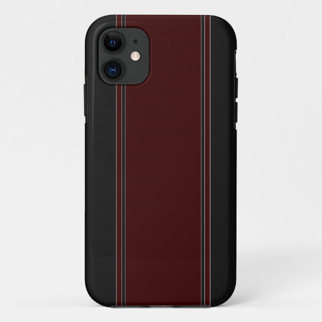 Red & Black Carbon Fibre iPhone 5 Case (Back)