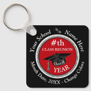 Red, Black Cheap, Souvenirs for Class Reunion, Keychain