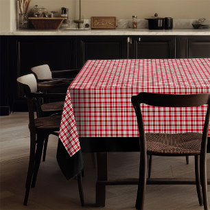 Red Black Check Tablecloth Lumberjack Table Charm