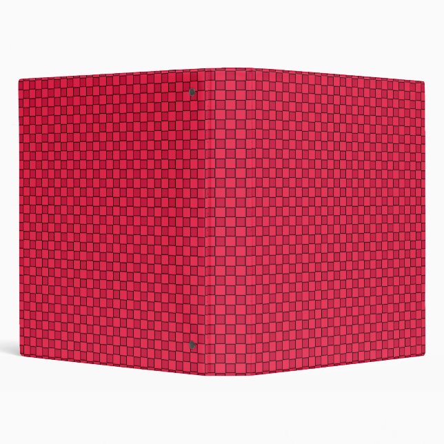 Red Black Chequerboard Binder (Background)