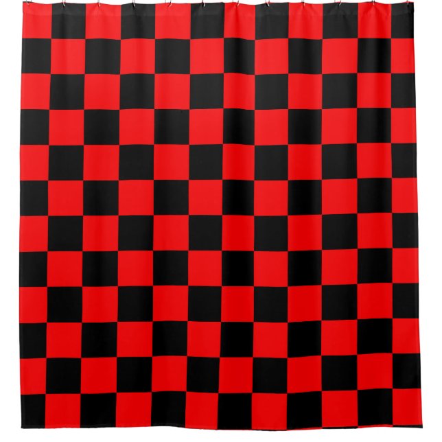 Red Black Chequered Check Pattern (Front)