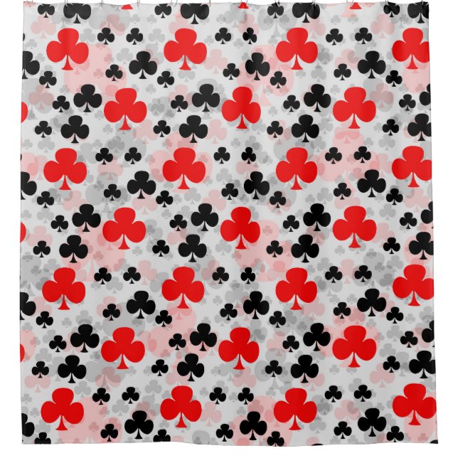 Red Black Clover Club Abstract Pattern Design (Front)