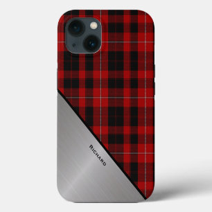 Red & Black Cunningham Tartan Plaid  iPhone 13 Case