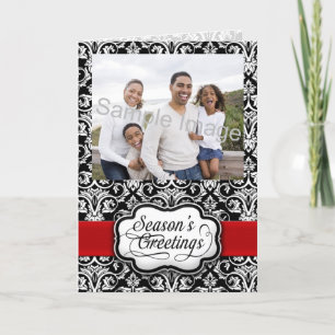 Red/Black Damask Holiday