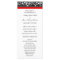 Red Black Damask Wedding Program