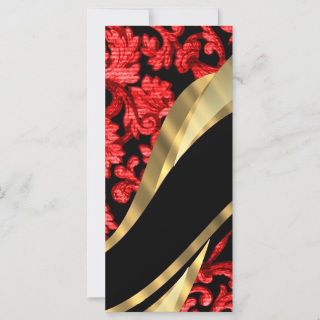 Red & black floral damask (Front)