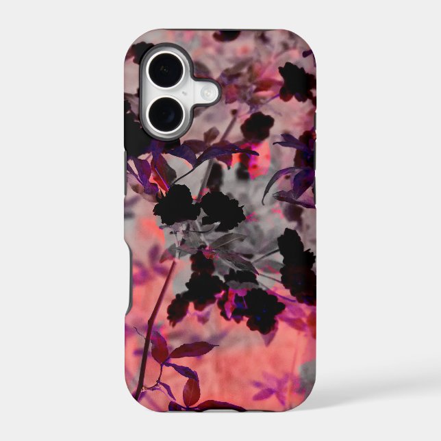 Red black flower pattern design graphic art (Back)