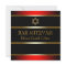 Red Black Gold Bar Mitzvah