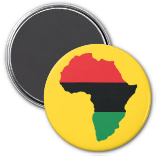 Red, Black & Green Africa Flag Magnet