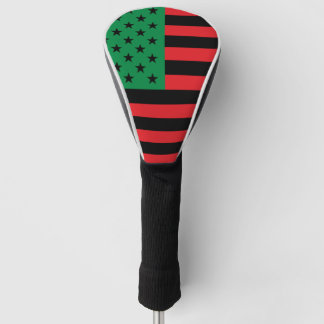 Red Black Green African American Flag Golf Head Cover